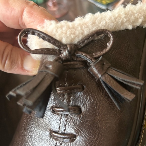 Cute clogs brown with cream lining - Picture 3 of 8